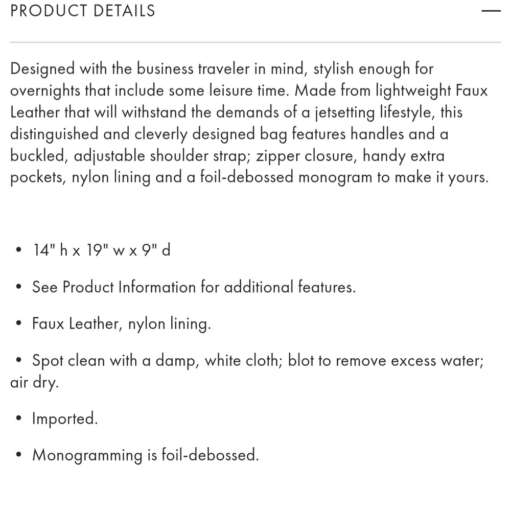 Elegant Brown and White Travel Bag - Picture 5 of 5